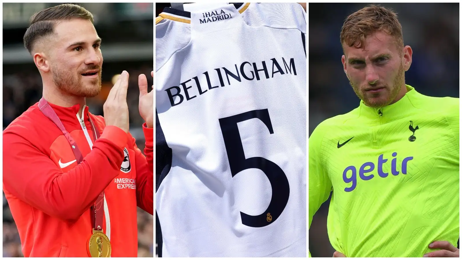 Alexis Mac Allister, Jude Bellingham and Dejan Kulusevski have all completed big-money transfers in 2023.