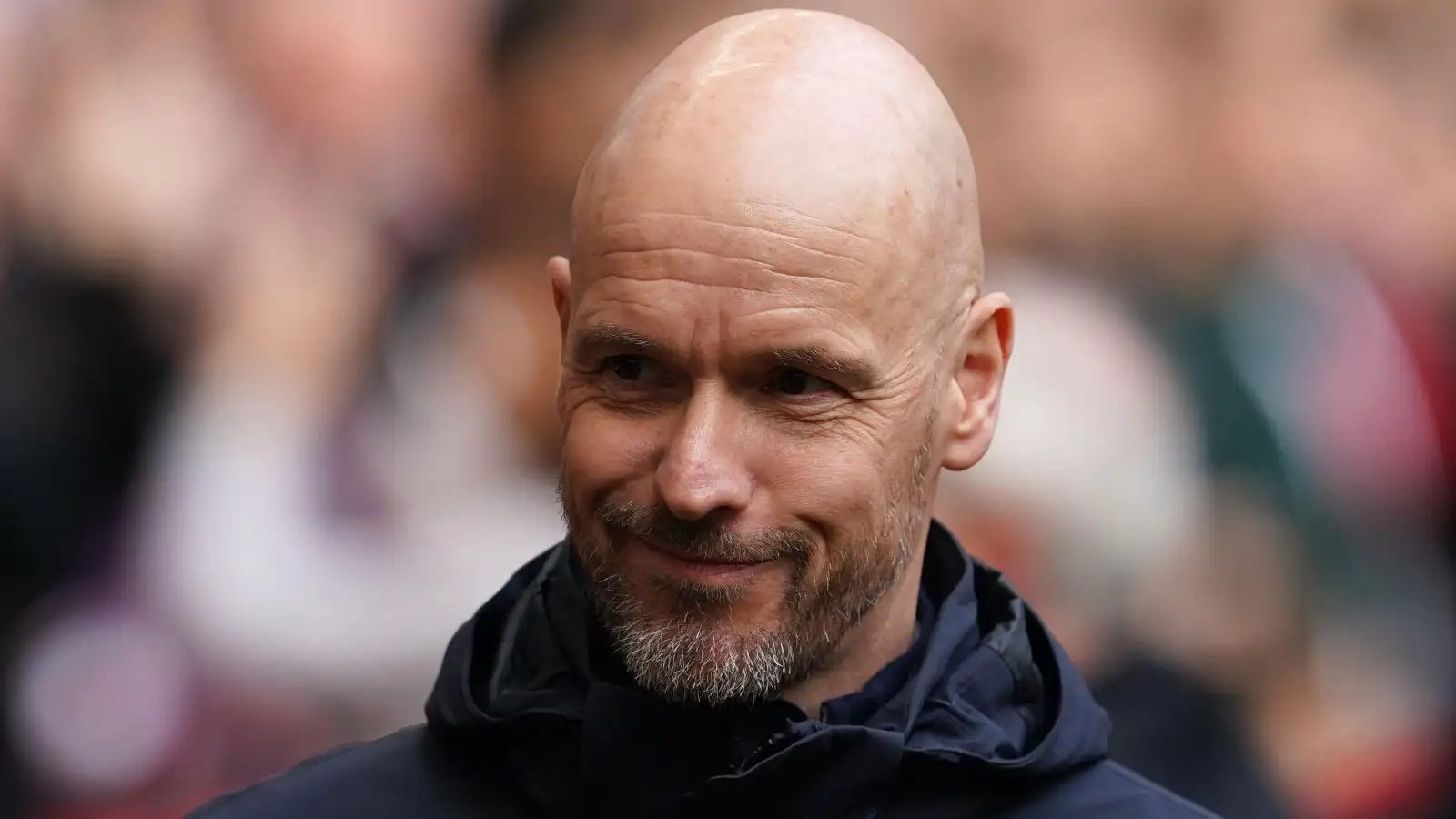 Individual Utd pinnacle mutt Erik ten Hag smiles