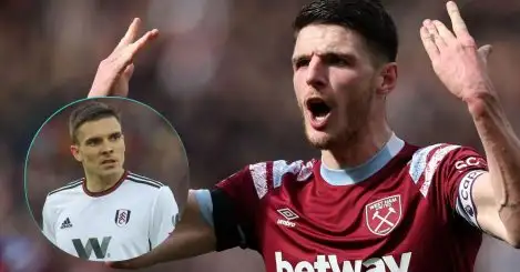 West Ham identify ‘key midfield target’ with Declan Rice ‘expected’ to join Arsenal despite City bid