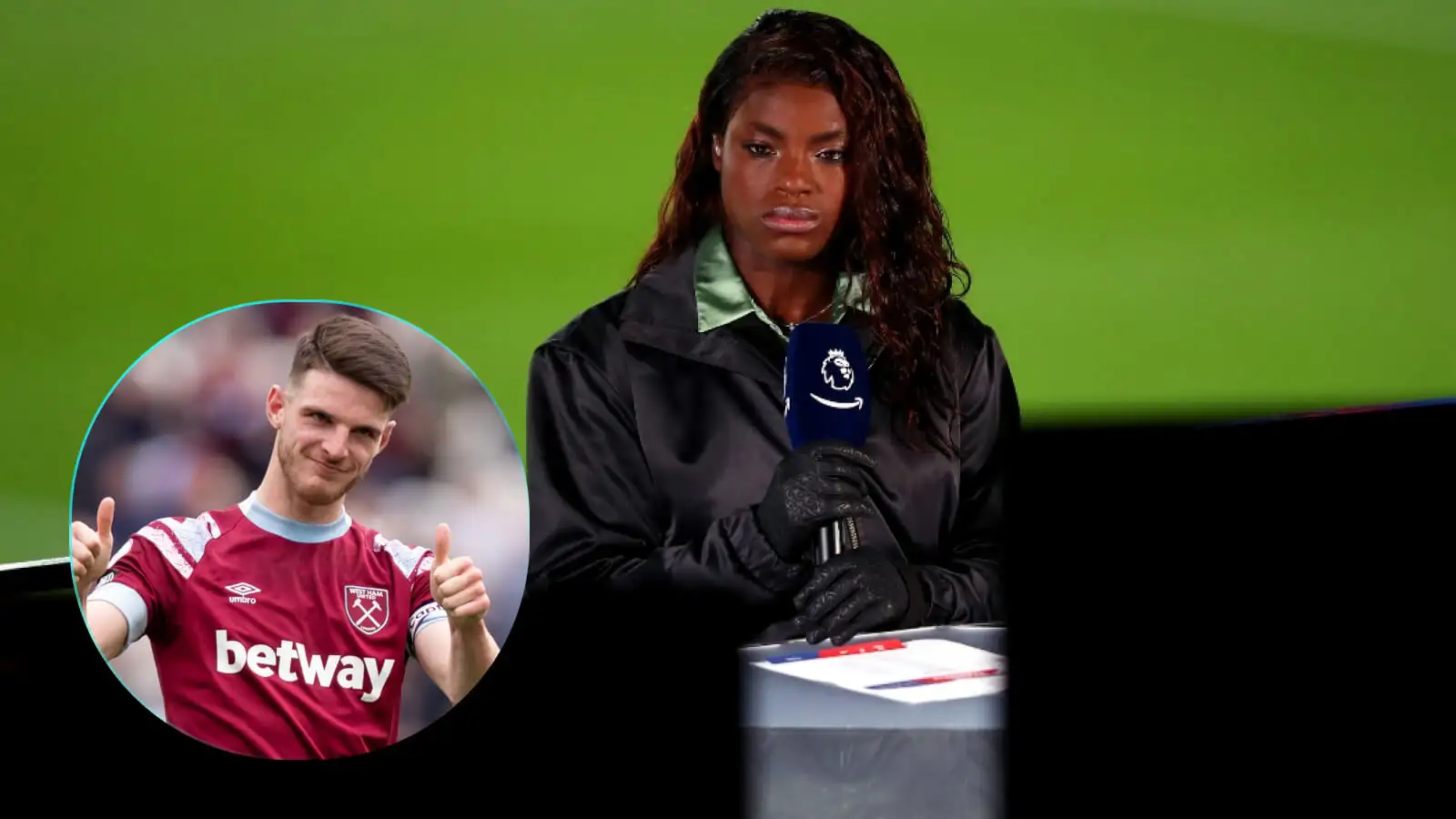 Pundit Eni Aluko claims her controversial Declan Rice to Arsenal theory has been vindicated.