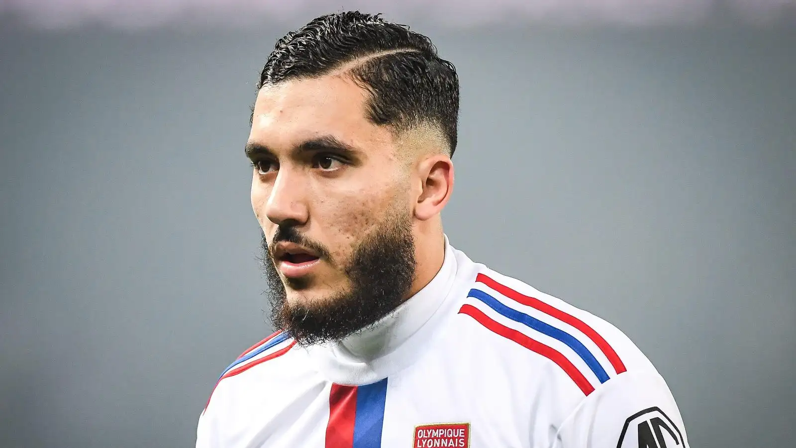 Reported Chelsea target Rayan Cherki during a match between PSG and Lyon.