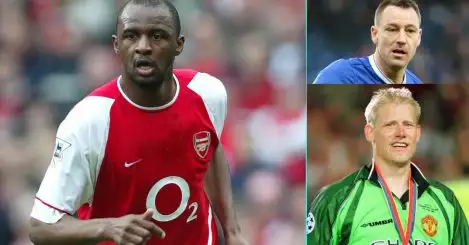 Man Utd and Arsenal legends in a ‘lift it and leave’ Premier League XI
