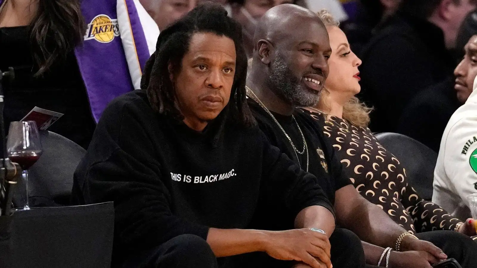 Jay-Z Has A Guys Night Out At The Lakers Game