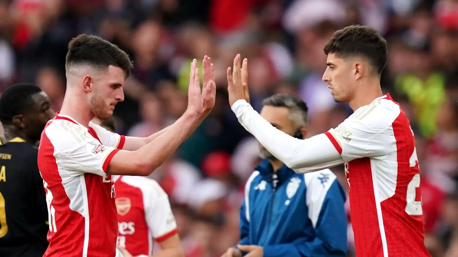 Declan Rice, Kai Havertz, Arsenal, August 2023