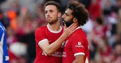 ‘Of course we miss him’ – Jota admits Salah absence hard on Liverpool but others ‘share the cost’