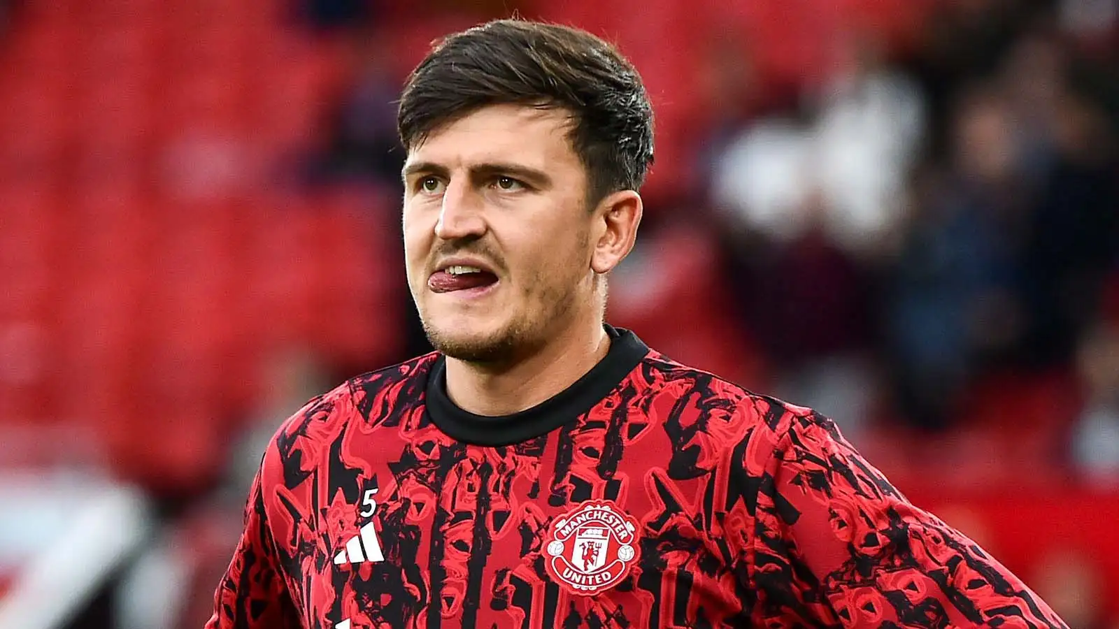 Manchester United's Harry Maguire looks on