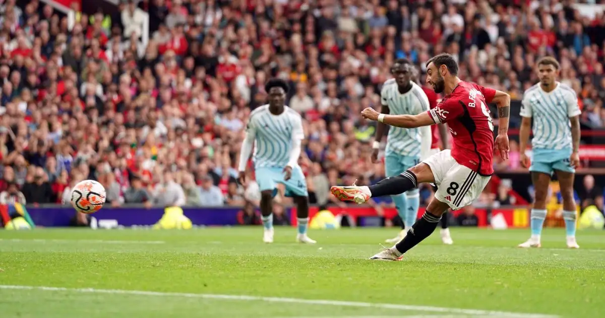 Bruno Fernandes gives Manchester United's season lift-off with stirring  comeback against Forest