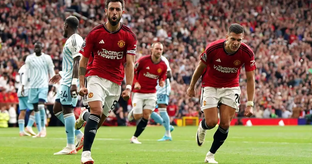 Bruno Fernandes gives Manchester United's season lift-off with stirring  comeback against Forest