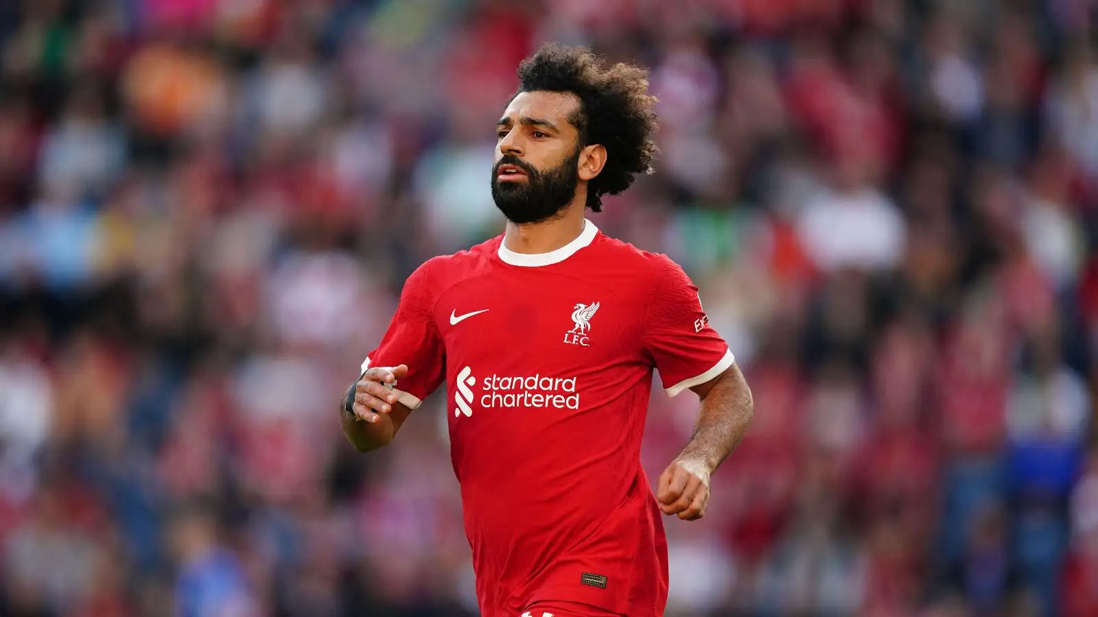 Liverpool's Mohamed Salah during the pre-season friendly match at Deepdale Stadium, Preston. Picture date: Monday August 7, 2023.