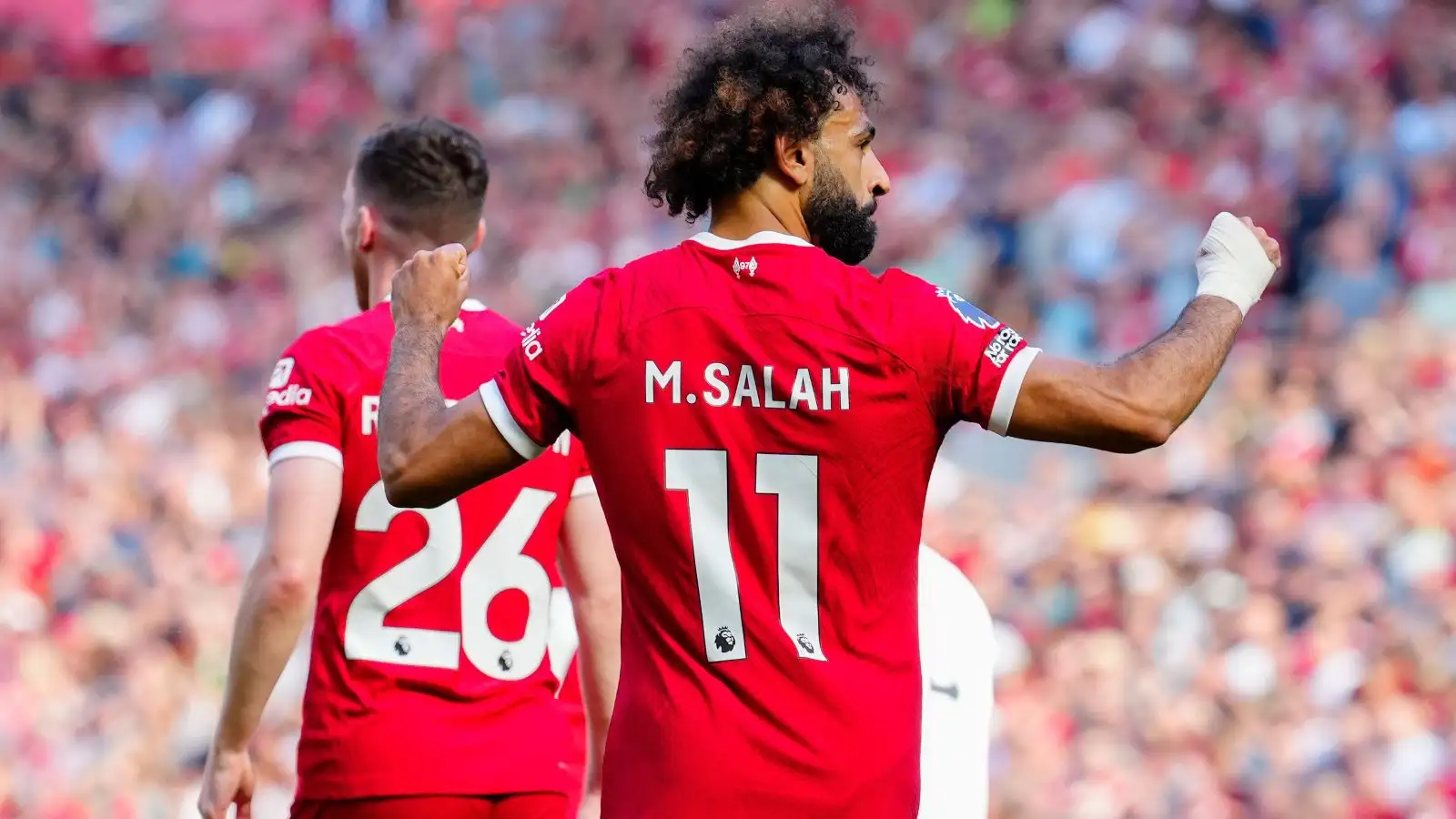 Liverpool onward Mohamed Salah