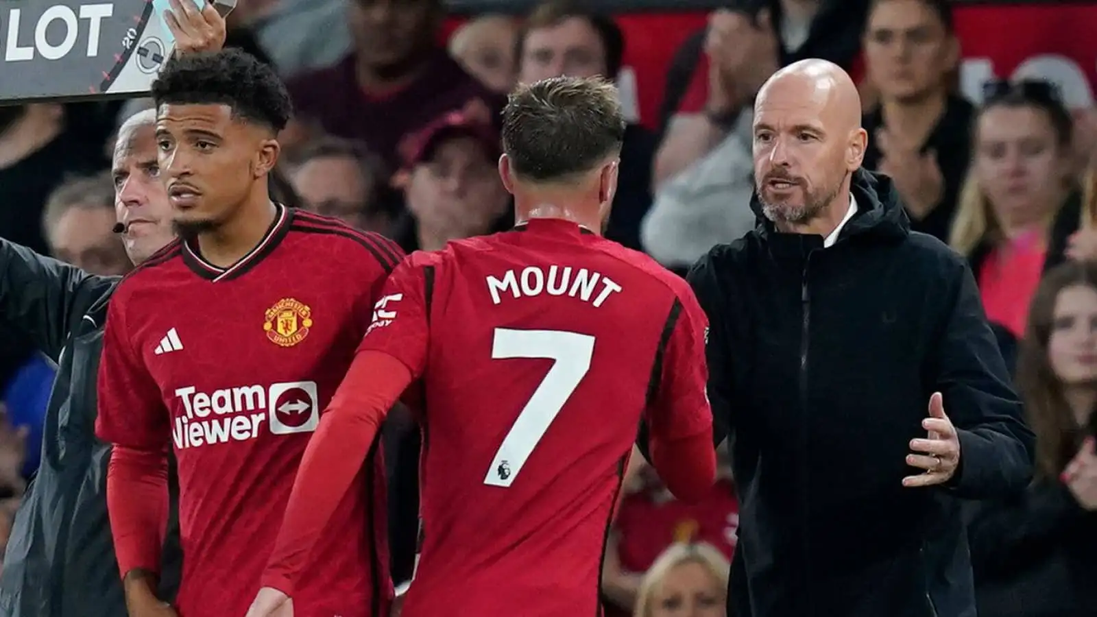 Mason Mount, Jadon Sancho, Erik ten Hag, Manchester United 2023