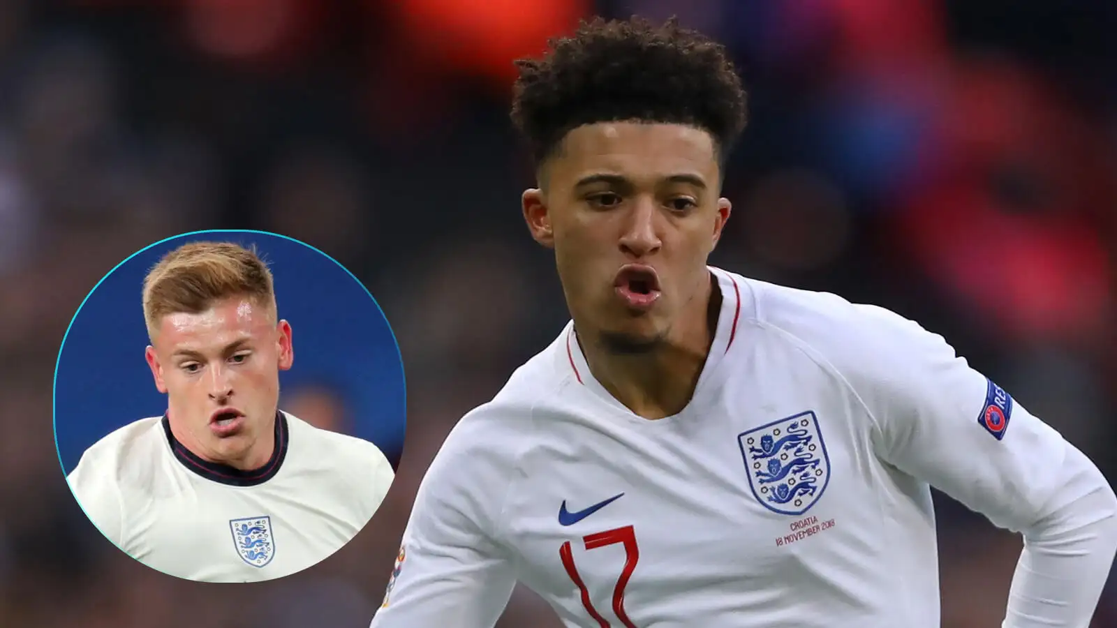Jadon Sancho and Harvey Barnes have both played for England.