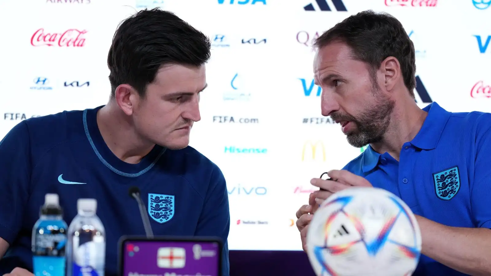 England duo Harry Maguire and Gareth Southgate