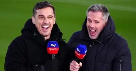 Carragher mocks Man Utd star after Brighton loss and pokes fun at Neville post