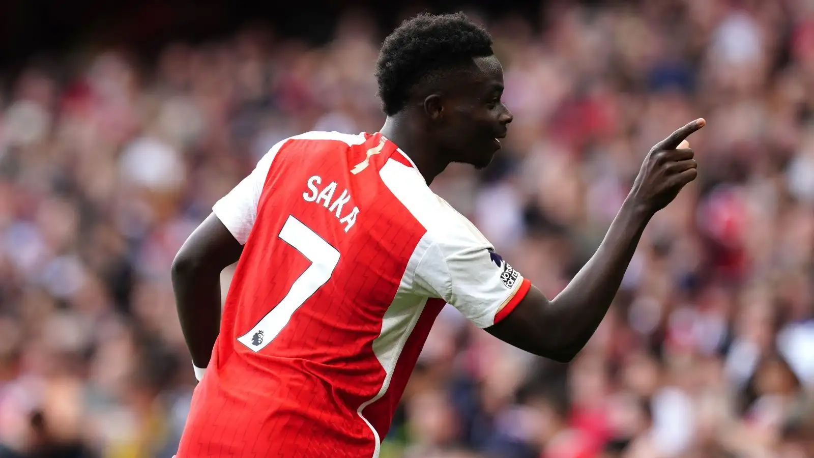 Arsenal winger Bukayo Saka