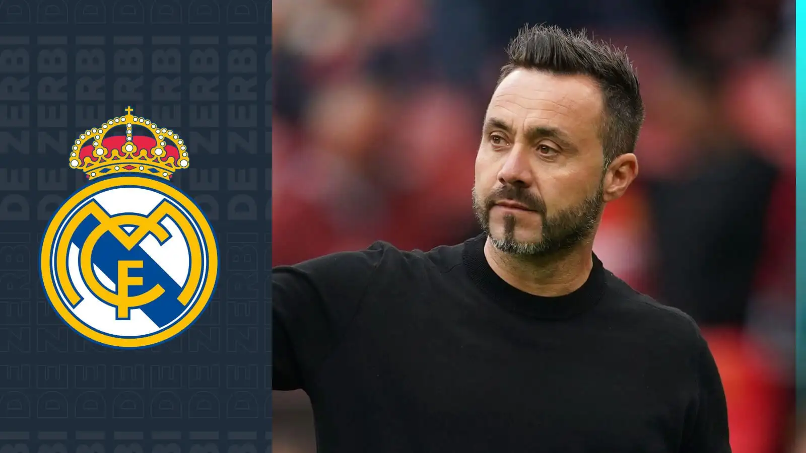 Roberto De Zerbi is reportedly a managerial target for Real Madrid.