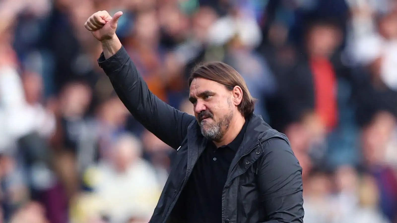 Leeds United have 'presented the project' in late push to beat European giants to £30m attacker 1 Leeds Unified company Daniel Farke gestures towards the Leeds Unified visionaries after the full-time whistle throughout the Heavens Wager Champ suit at Elland Road, Leeds. Image date: Saturday September 23, 2023.