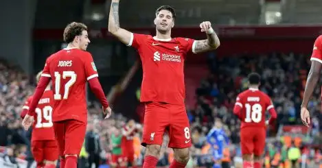 Liverpool 3-1 Leicester: Szoboszlai nets stunner as Klopp’s side come from behind to win in EFL Cup
