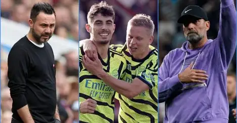 Premier League winners and losers features Havertz, Luton, De Zerbi; Liverpool in both camps