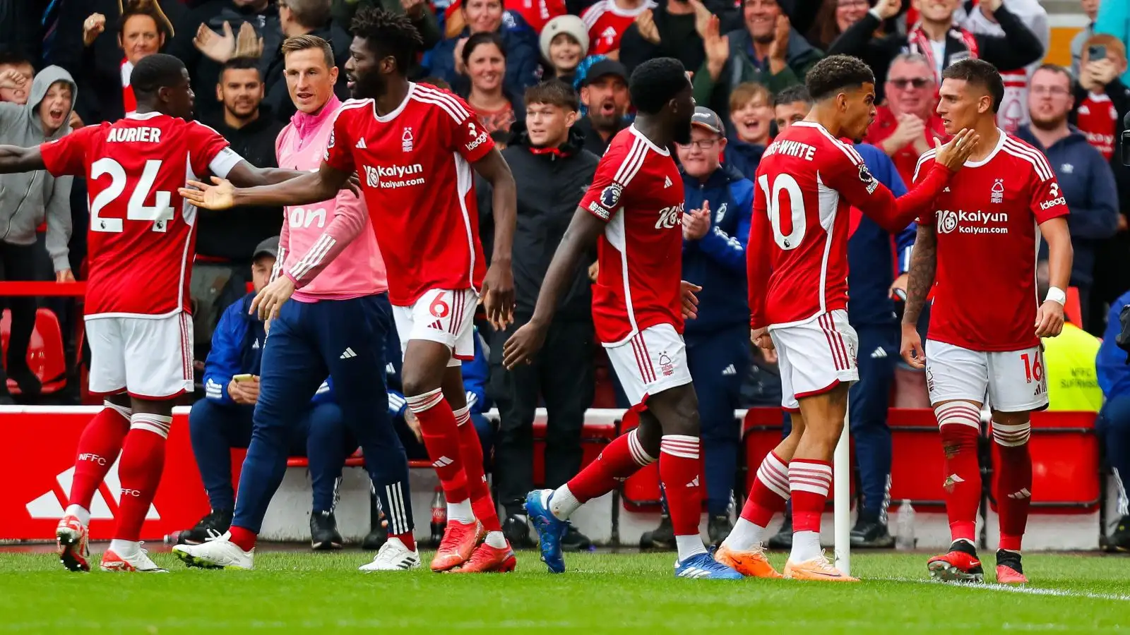 Forest 1-1 Brentford: Dominguez's equaliser earns Cooper's men a point  after Niakhate sees red