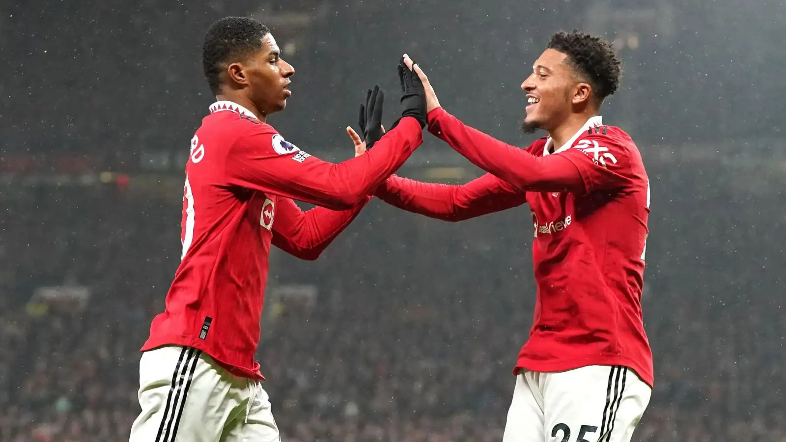 'Juventus have explored the conditions of a deal' for wantaway Manchester United star 1 Male United celebs Marcus Rashford and also Jadon Sancho