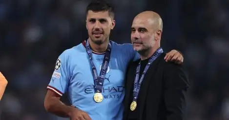 Guardiola names Man City’s two Premier League title rivals; explains how they will cope without Rodri
