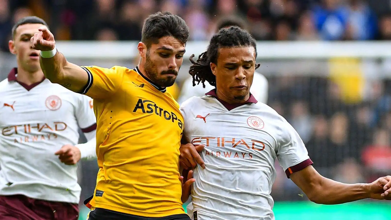 c?url=https%3A%2F%2Fd2x51gyc4ptf2q.cloudfront.net%2Fcontent%2Fuploads%2F2023%2F10%2F09100159%2FPedro Neto of Wolves takes on Nathan Ake of Manchester City