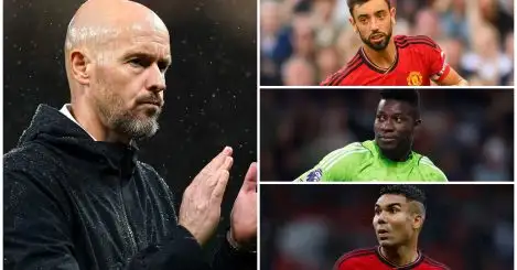 Man Utd ranking revisited: How Ten Hag views his squad, as Casemiro somehow climbs