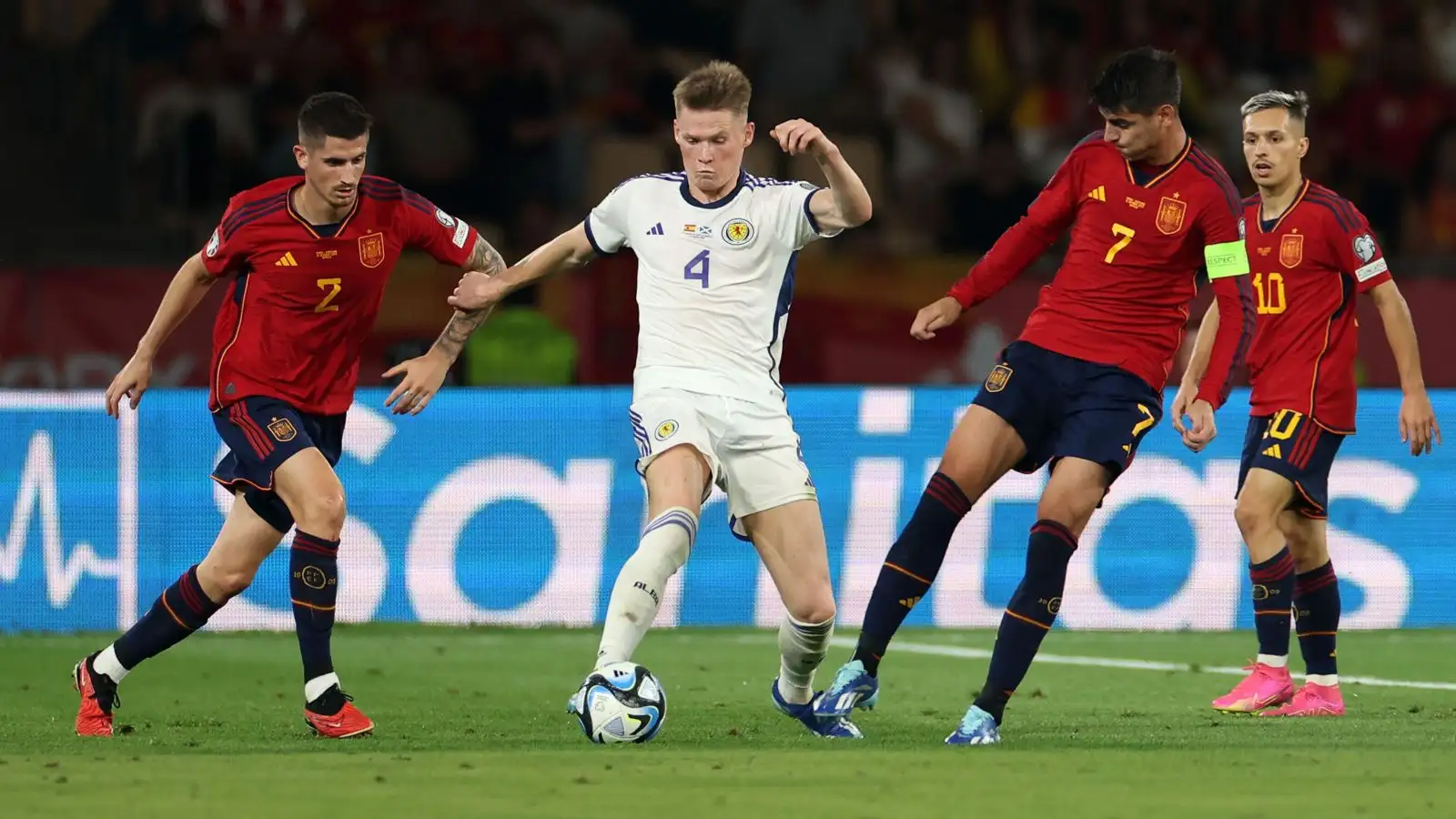 Spain 2-0 Scotland: Tartan Army lose but Euro 2024 qualification hopes remain alive