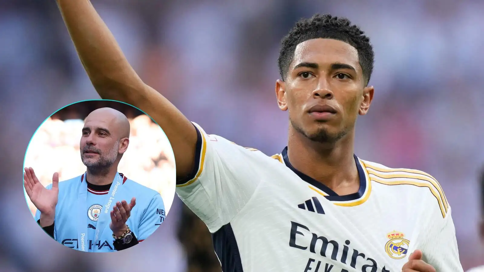 England star snubbed 'plastic' City after 'succulent offer' and last-ditch 'three-hour' talk with Guardiola 6 c?url=https%3A%2F%2Fd2x51gyc4ptf2q.cloudfront.net%2Fcontent%2Fuploads%2F2023%2F10%2F14092532%2FJude Bellingham Pep Guardiola Man City F365