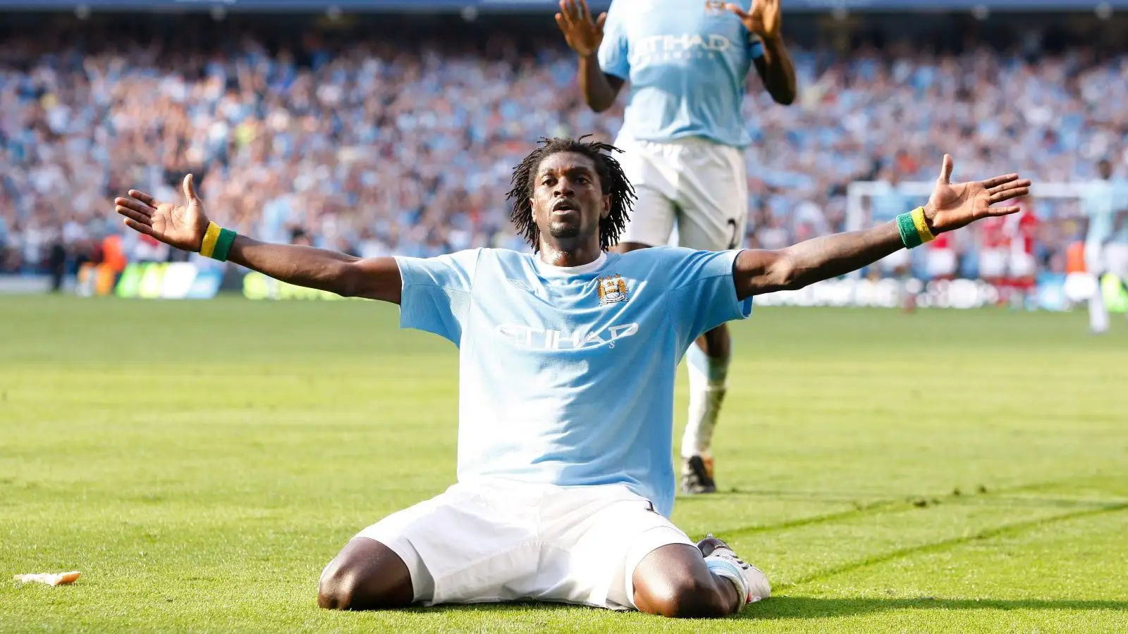 'It’s behind me now' - Adebayor tells Arsenal fans to 'forget' about his iconic goal celebration 3 c?url=https%3A%2F%2Fd2x51gyc4ptf2q.cloudfront.net%2Fcontent%2Fuploads%2F2023%2F10%2F15095805%2FEmmanuel Adebayor Manchester City F365
