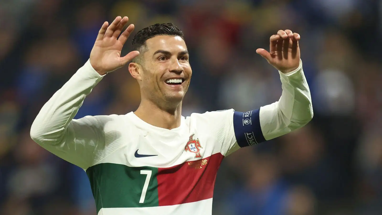 Cristiano Ronaldo celebrates another non-goal