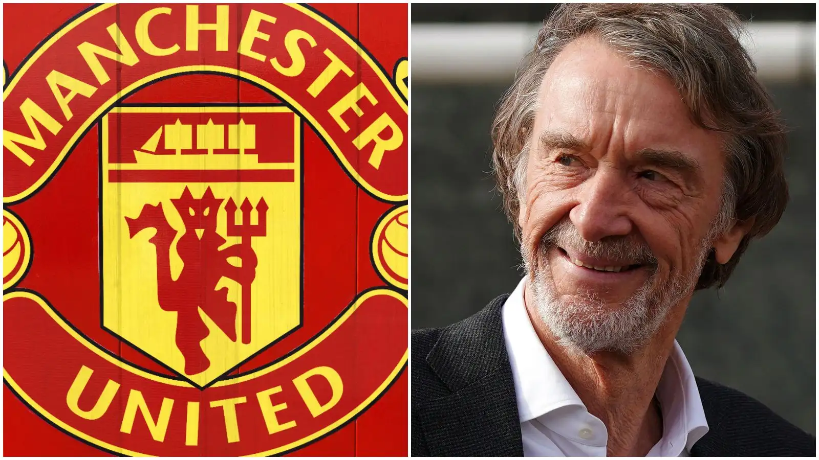 Sir Jim Ratcliffe via the Manchester Joined badge.