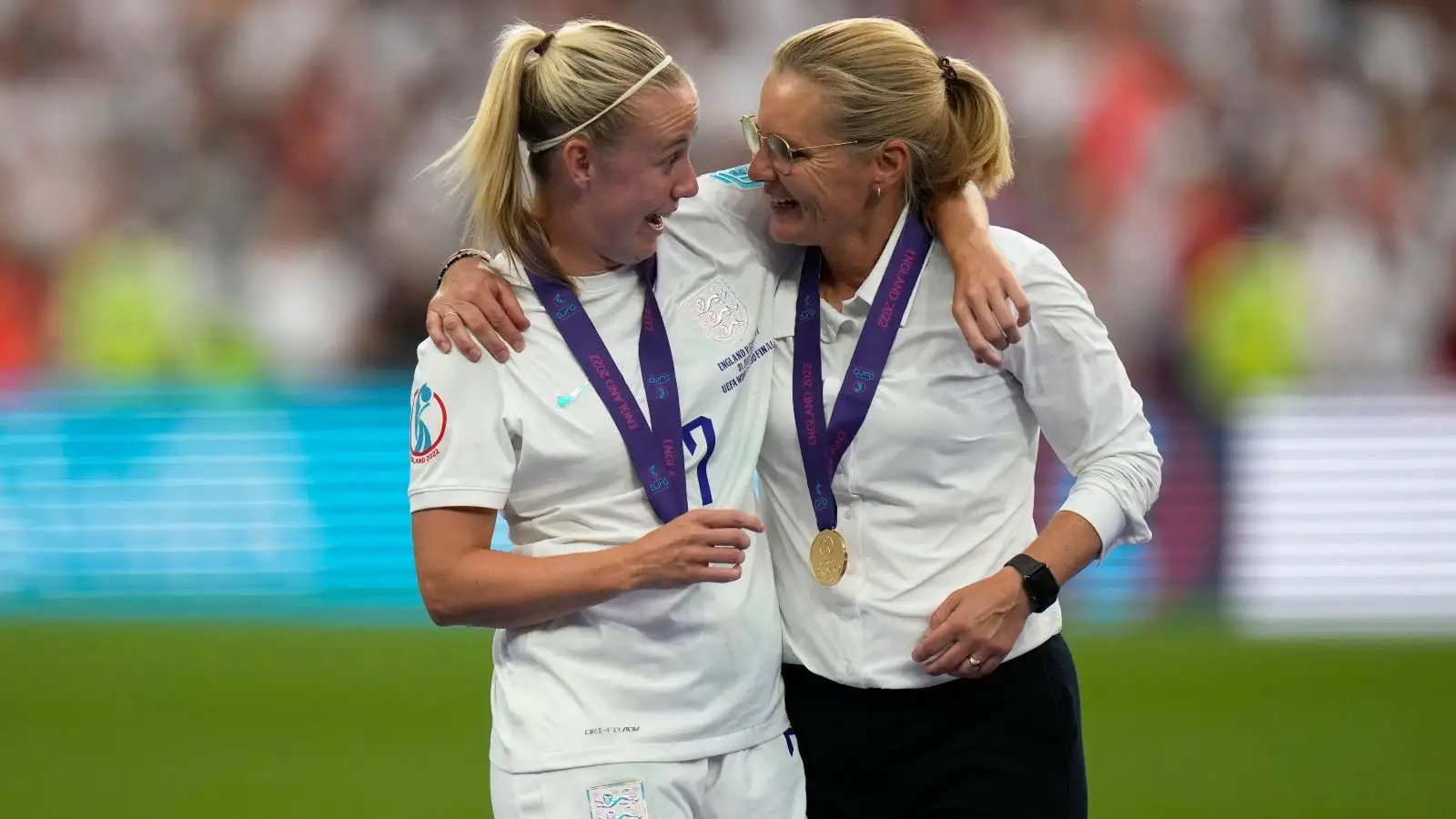 Wiegman says Arsenal star Mead 'was not close' to receiving England call-up after nine-month injury 2 c?url=https%3A%2F%2Fd2x51gyc4ptf2q.cloudfront.net%2Fcontent%2Fuploads%2F2023%2F10%2F17192816%2FSarina Wiegman Beth Mead F365