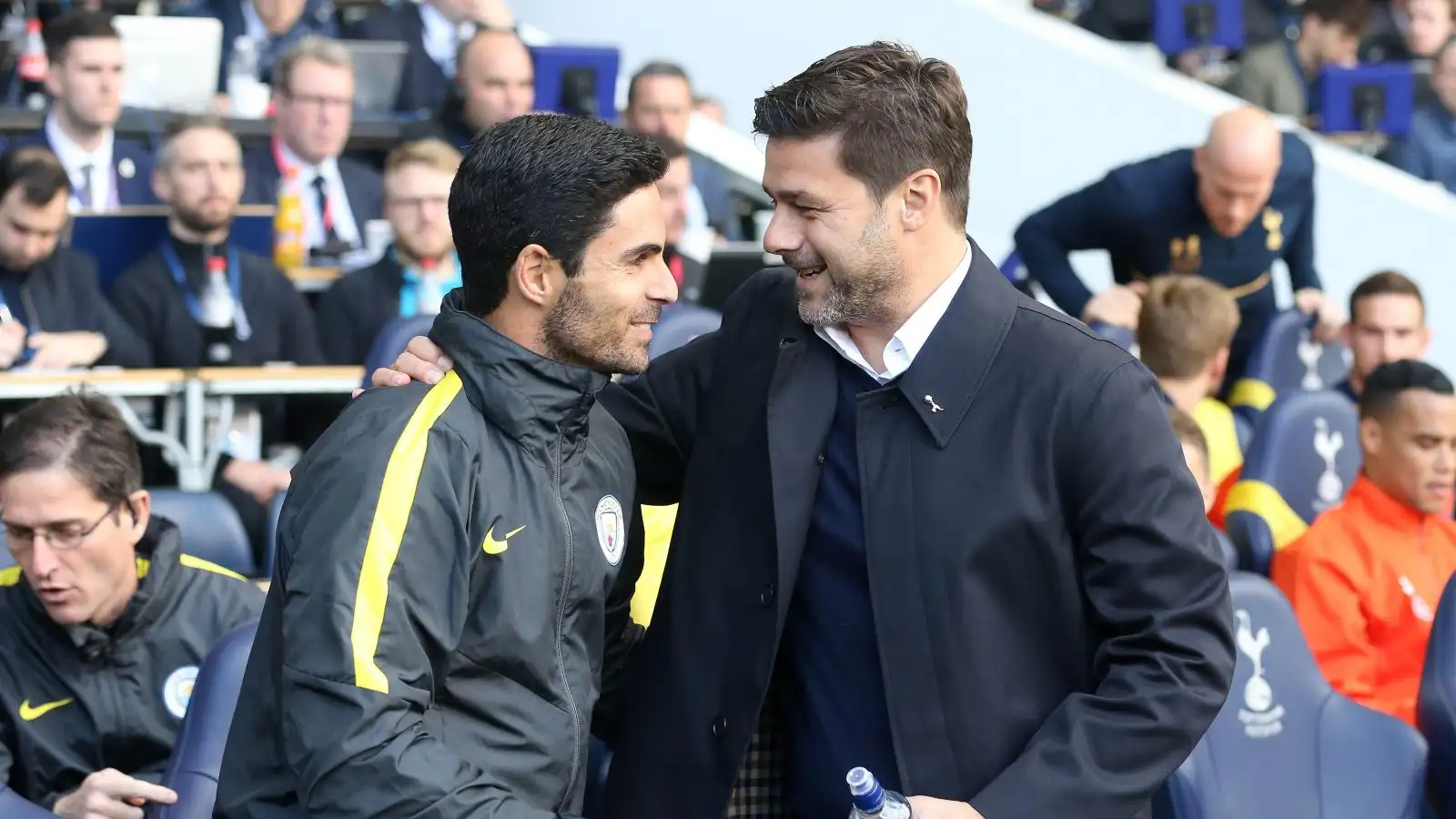 Arsenal apex mutt Mikel Arteta and also Mauricio Pochettino