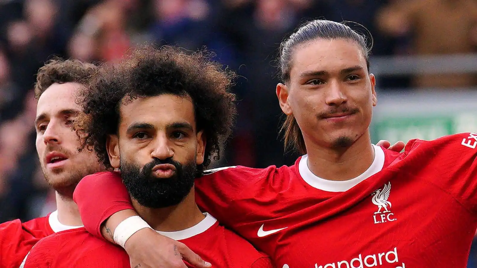 Mohamed Salah, Darwin Nunez, Liverpool, October 2023
