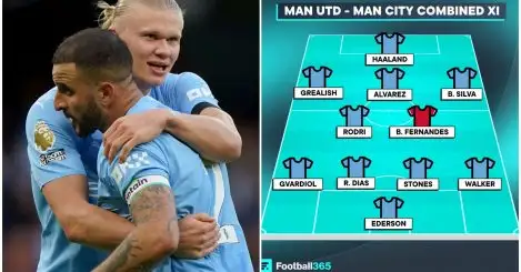 Haaland up top and no Rashford: Man Utd – Man City combined XI includes one Red Devils player