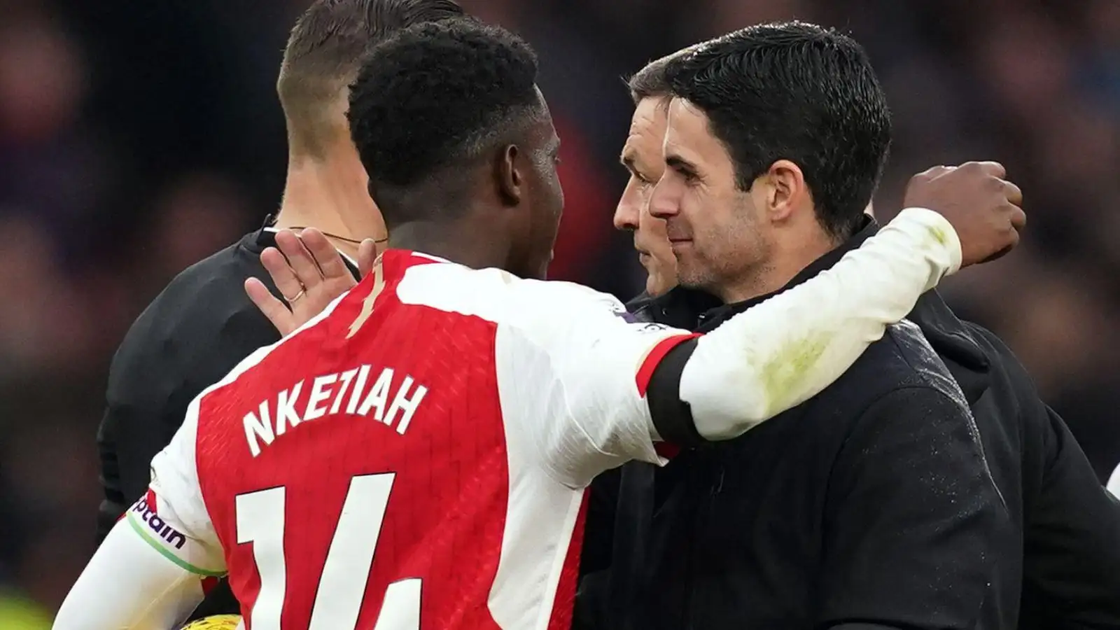 Arsenal: Arteta tells 'trusted' Nketiah to 'enjoy' hat-trick and explains decision not to play Odegaard 6 c?url=https%3A%2F%2Fd2x51gyc4ptf2q.cloudfront.net%2Fcontent%2Fuploads%2F2023%2F10%2F28180409%2FMikel Arteta Eddie Nketiah F365 1