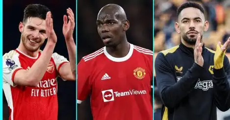 £89m flop Pogba 15th and Rice 2nd in ranking of all 20 Premier League clubs’ record signings