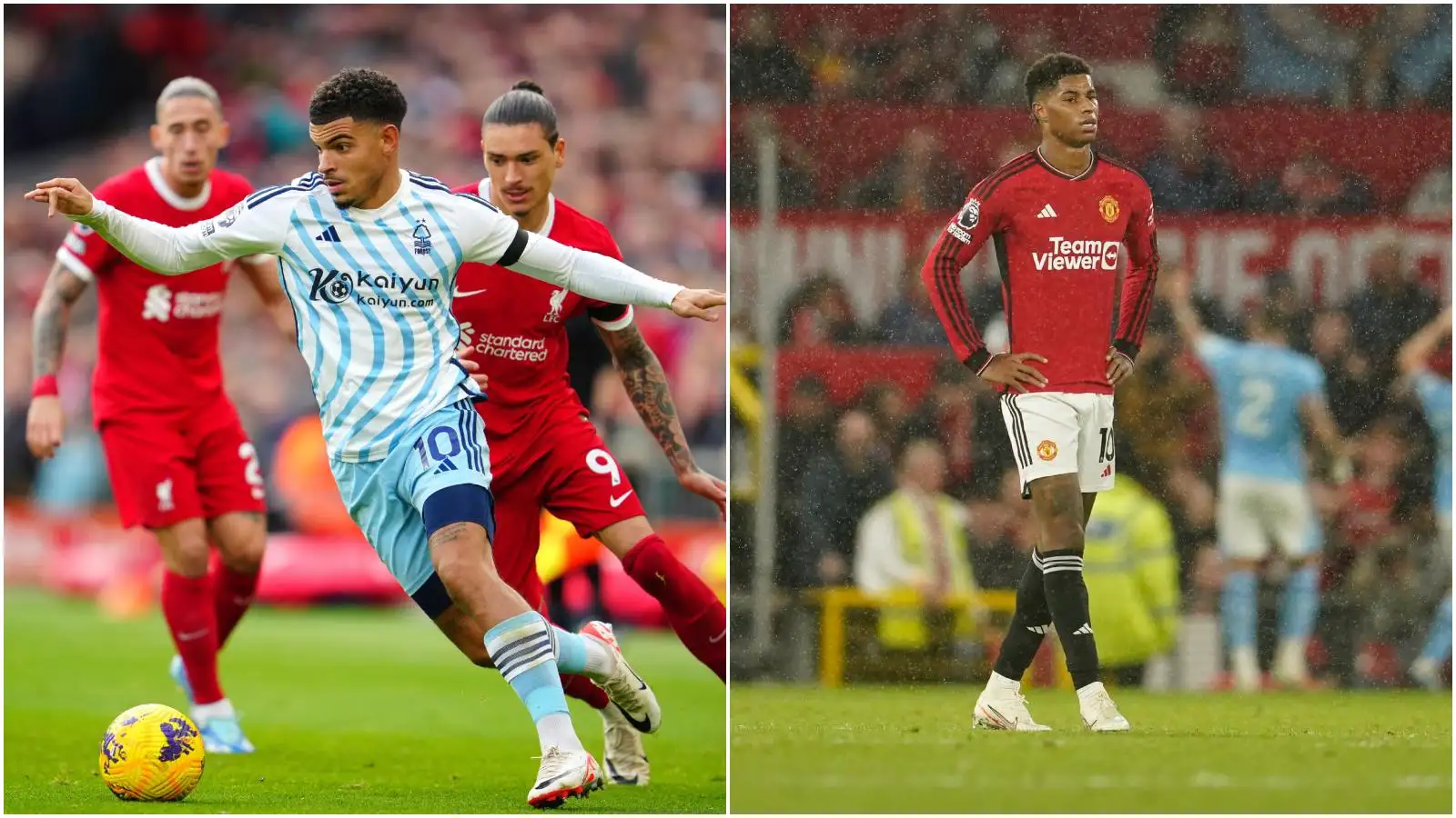 Marcus Rashford and Morgan Gibbs-White