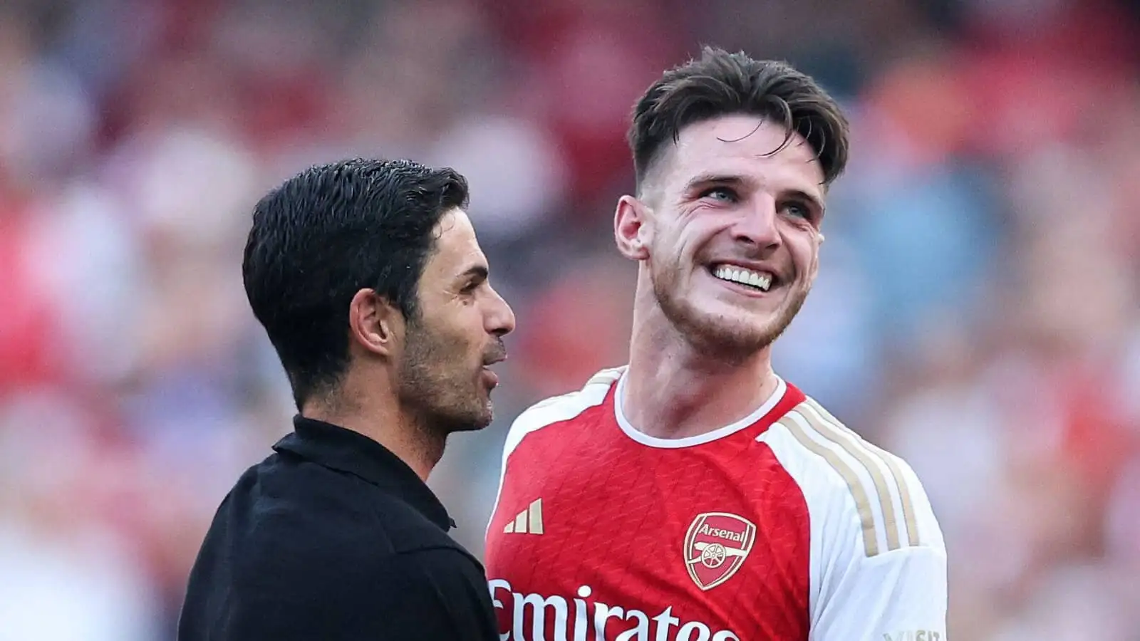 Arteta expecting 'beautiful moment' as Rice returns to West Ham - 'he can't speak more highly' 5 c?url=https%3A%2F%2Fd2x51gyc4ptf2q.cloudfront.net%2Fcontent%2Fuploads%2F2023%2F10%2F31132112%2Fdeclan rice mikel arteta arsenal september 2023 11