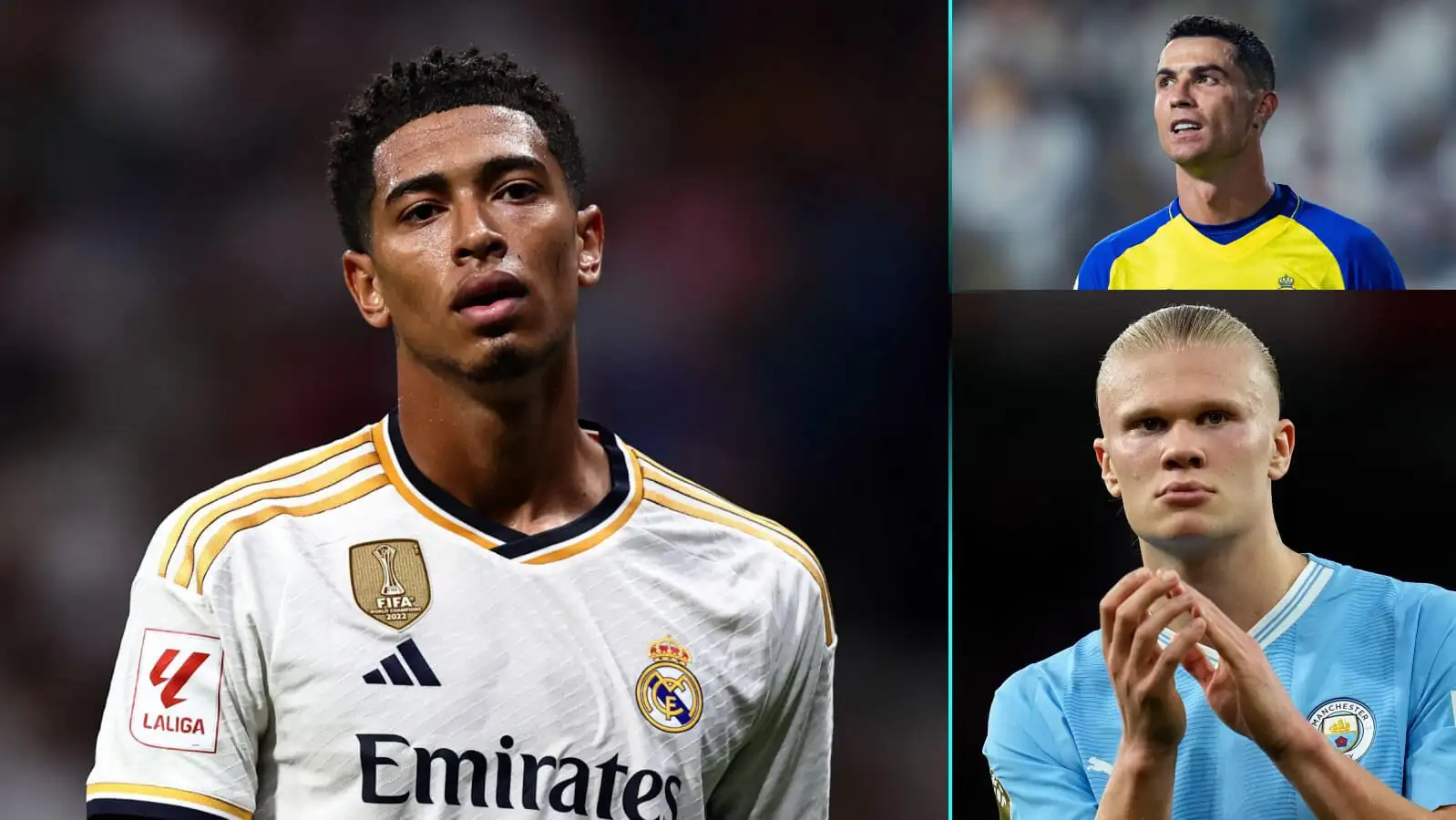 Jude Bellingham, Cristiano Ronaldo and Erling Haaland are with one voice in the race for the 2024 Ballon d'Or.