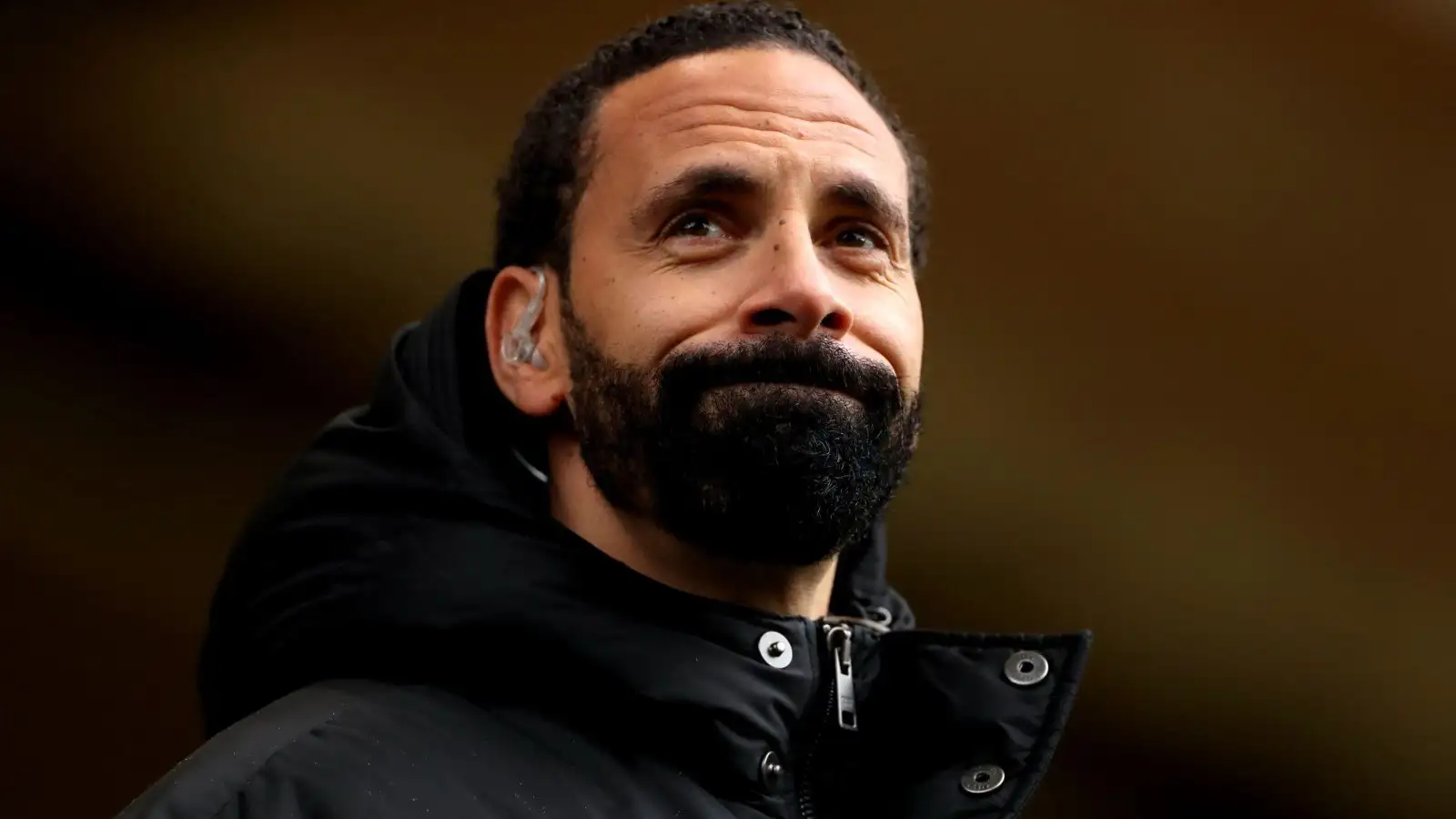 Rio Ferdinand throughout a Premier League match between Wolves and also Manchester United.