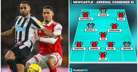Newcastle 3-8 Arsenal: Combined XI features Trippier, Raya, Martinelli as White, Pope, Gordon miss out