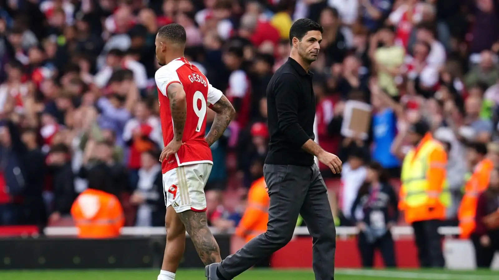 Neville reveals what Arsenal need to 'win the title' and names Gunners starter he'd make a squad player 5 c?url=https%3A%2F%2Fd2x51gyc4ptf2q.cloudfront.net%2Fcontent%2Fuploads%2F2023%2F11%2F05113242%2FGabriel Jesus Mikel Arteta Arsenal F365