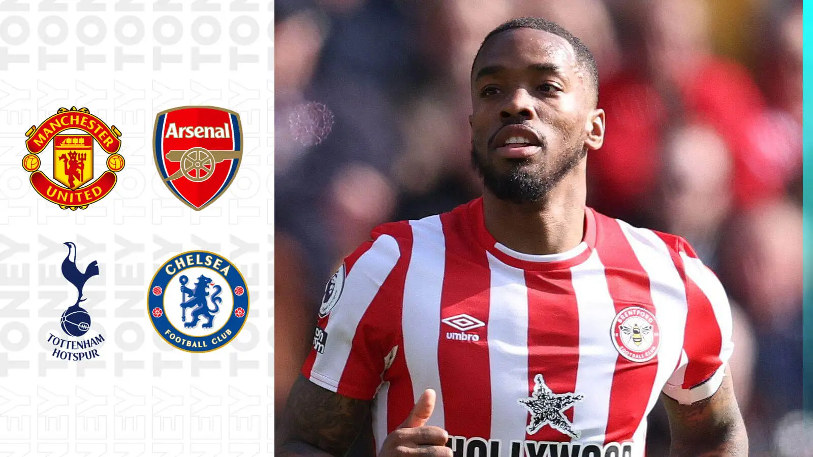 Chelsea fear £80m striker target 'prefers Arsenal'; Pochettino 'tempted' by £100m alternative 1 Ivan Toney is a super newfangled individual.