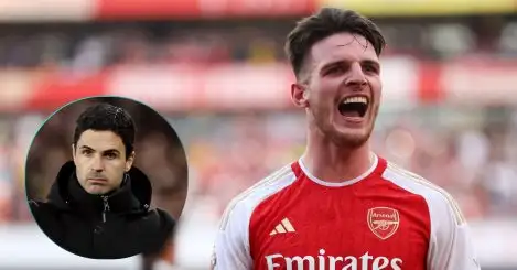 Arsenal star Declan Rice defends ‘teacher’ Mikel Arteta for ‘passionate’ VAR rant that ‘fired him up’