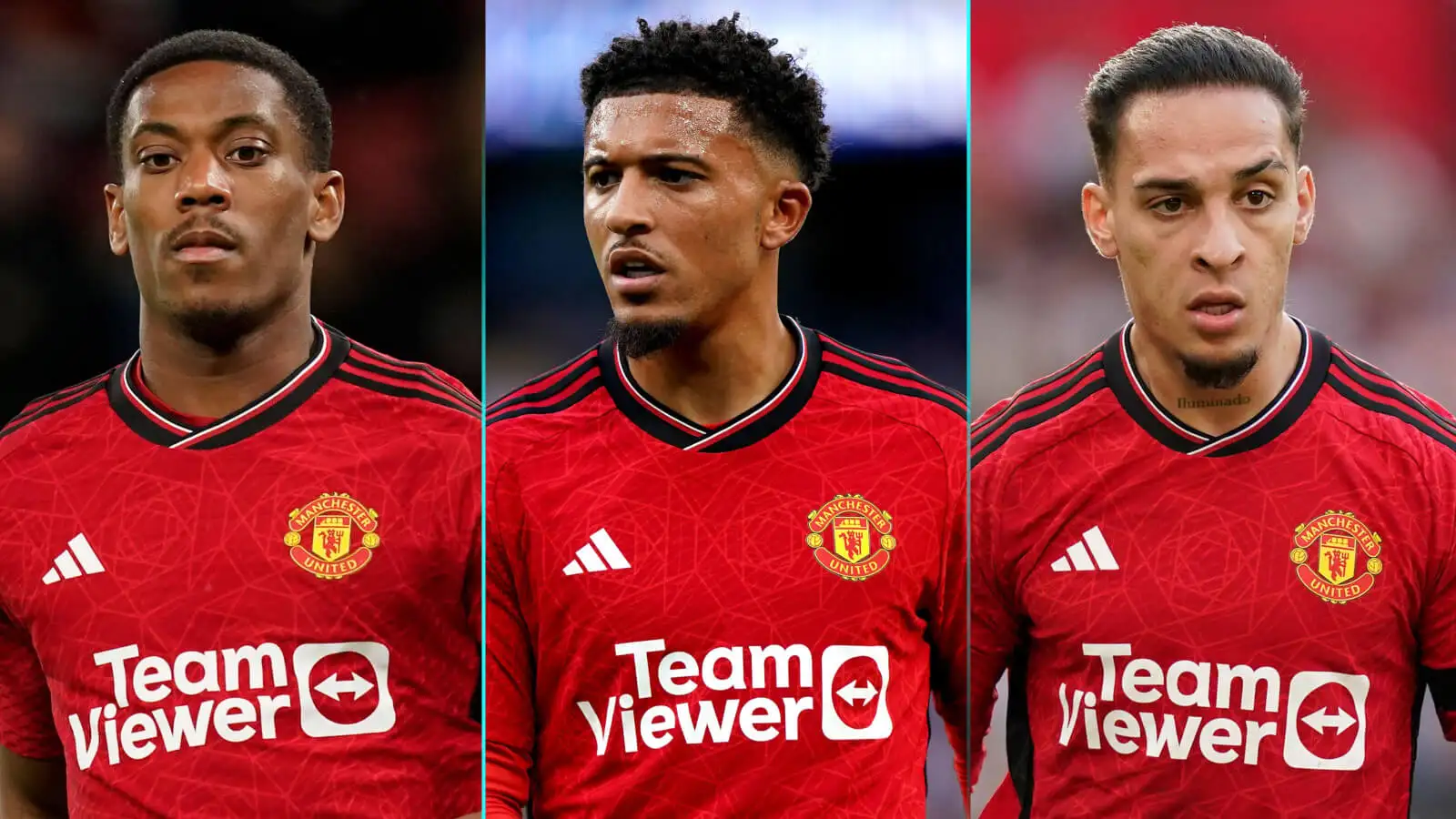 Man Utd trio Anthony Martial, Jadon Sancho and Antony