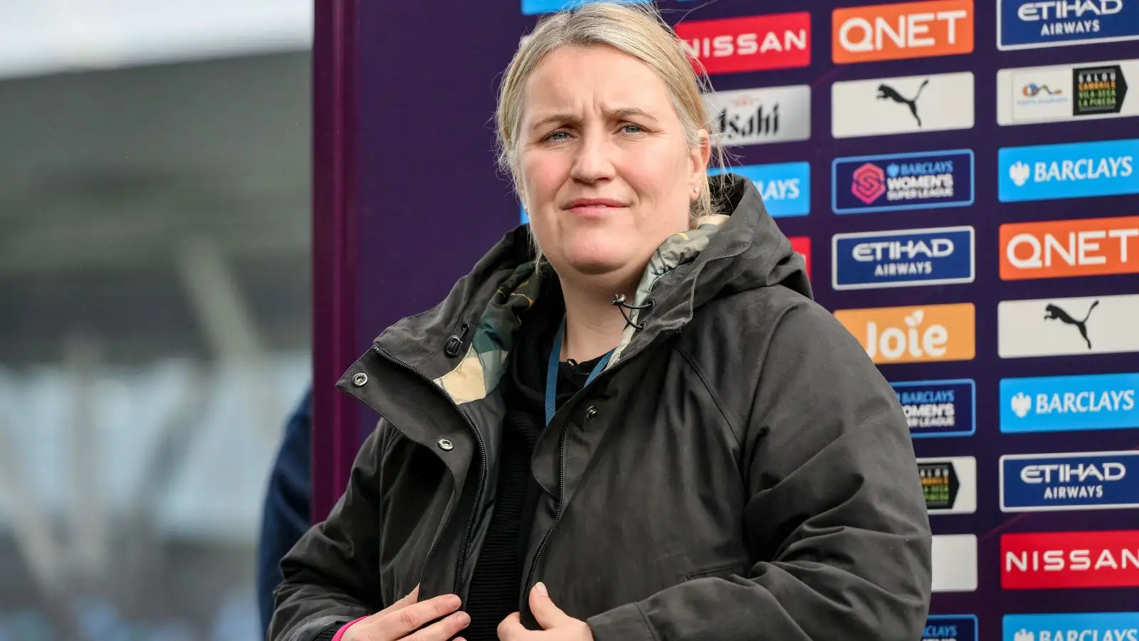 Chelsea Girls's supervisor Emma Hayes before a match.