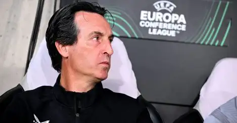 Unai Emery insists Aston Villa ‘are not a contender’ for Champions League places
